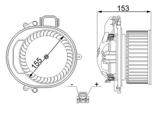 BMW F20 F30 F22 Kalorifer Motoru MAHLE