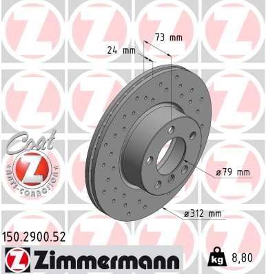 BMW F20 F21 F22 F23 E90 E91 E92 E93 F30 F31 F34 F35 F32 F33 F36 E84 Ön Fren... ZIMMERMANN