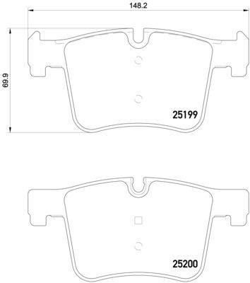 BMW F20 F21 F22 F23 F30 F31 F34 F35 F32 F33 F36 Ön Fren Balatası BREMBO