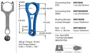 BMW N13 F20 Piston Kolu BMY