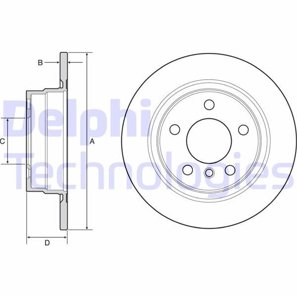 BMW F20 F21 F22 F23 Arka Fren Diski DELPHI