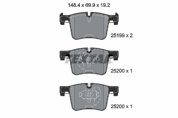 BMW F20 F30 F32 Ön Fren Balatası TEXTAR