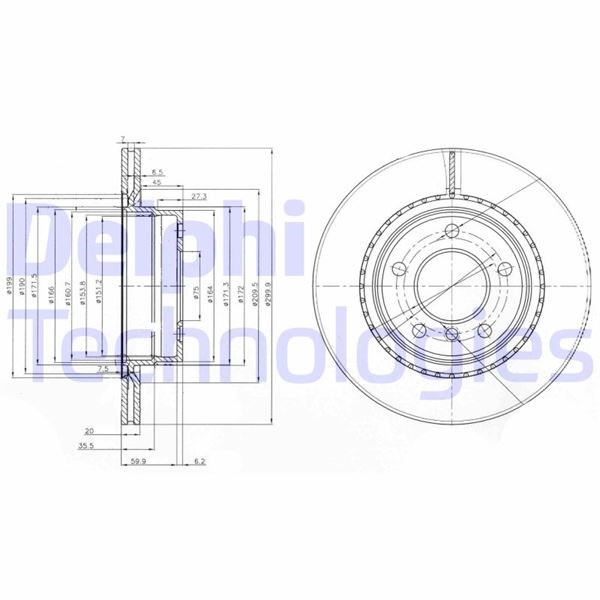 BMW F20 Arka Fren Diski DELPHI