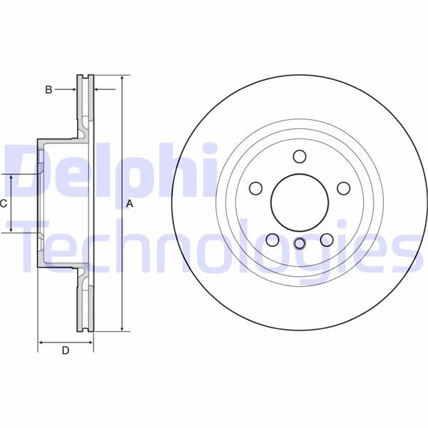 BMW F25 F26 Arka Fren Diski DELPHI