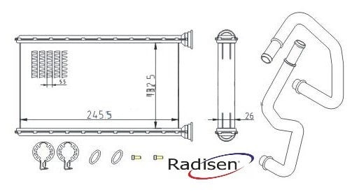 BMW F30 Kalorifer Radyatörü RADISEN