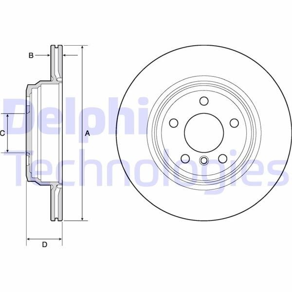 BMW F30 F31 F34 F35 F32 F33 F36 Arka Fren Diski DELPHI