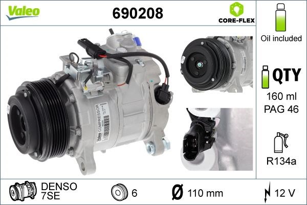 BMW F30 F31 F34 F32 F33 F07 F10 F11 F06 F12 F13 F01 F02 E70 F15 E71 F16... VALEO