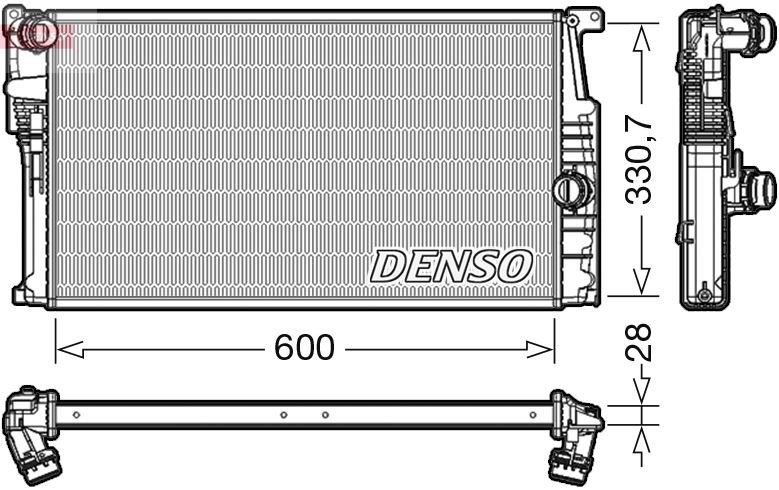 BMW F30 F20 F32 F36 F22 F34 I3 N47 B47 B48 N13 N20 N55 Motor Su Radyatörü DENSO