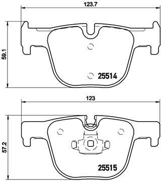 BMW F30 F31 F34 F35 F32 F33 F36 Arka Fren Balatası BREMBO