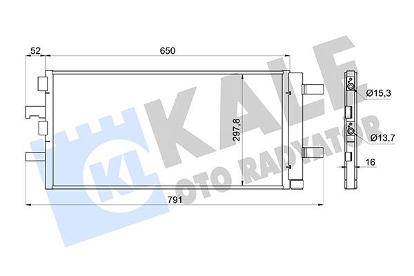 BMW F40 F44 F45 F46 F48 F39 Klima Radyatörü KALE-RADYATOR