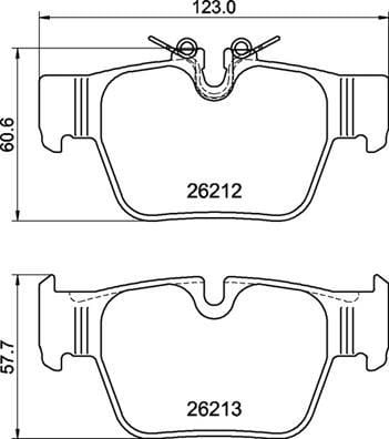 BMW F40 F44 F39 Mini F54 F60 Arka Fren Balatası BREMBO