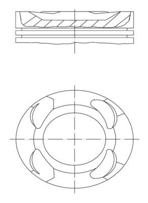 BMW F40 F44 F45 F46 F48 F39 Mini F54 F55 F56 F57 F60 Piston Segman STD 82.00mm MAHLE