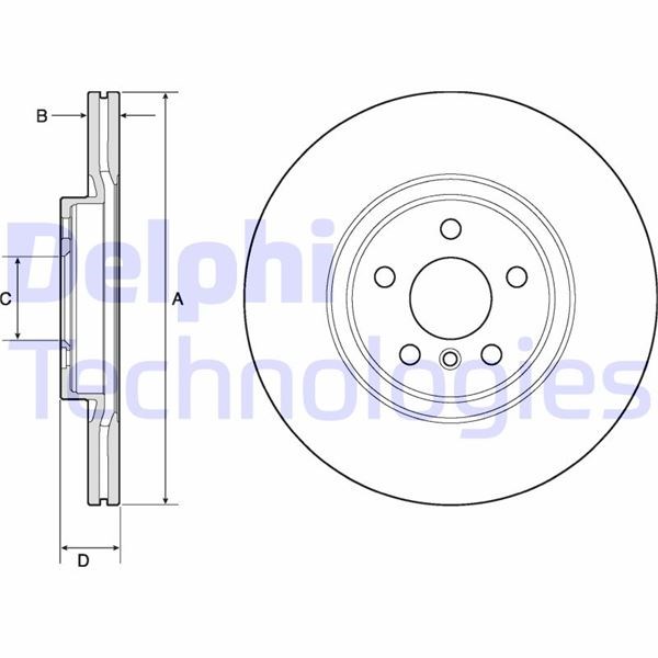 BMW F40 F70 F44 F45 F46 F74 U06 F48 U11 F39 U10 Ön Fren Diski DELPHI