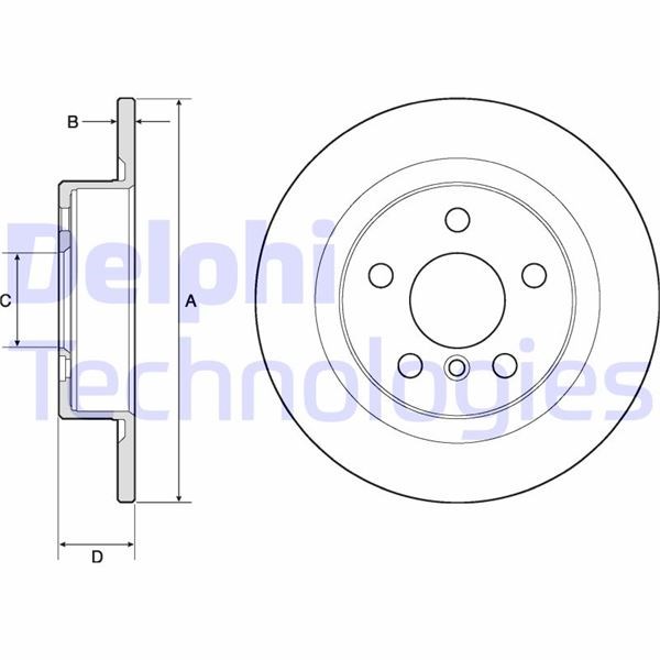 BMW F40 F44 F45 F46 F48 F39 F70 F74 U06 U11 U10 Arka Fren Diski DELPHI
