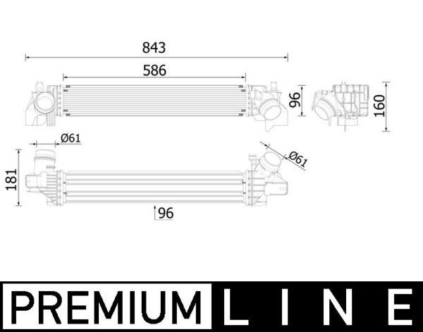 BMW F40 F52 F44 F45 F46 F48 F49 F39 Mini F54 F55 F56 F57 F60 Turbosarj Radyatörü MAHLE