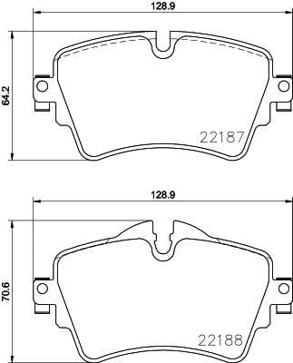 BMW F45 F46 F48 F39 Mini F54 F55 F56 F57 F60 Ön Fren Balatası BREMBO