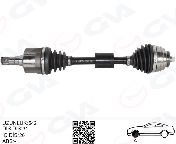 BMW F45 F48 Mini Countryman F60 Clubman F54 Komple Ön Sol Aks 542MM GVA