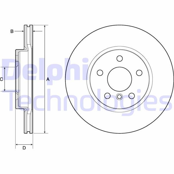 BMW F45 F46 F48 F39 Ön Fren Diski DELPHI