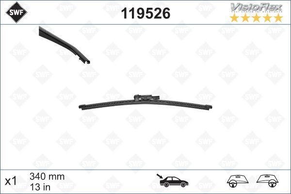 BMW F46 F48 F49 F39 E84 Arka Silecek Süpürgesi 340mm VALEO