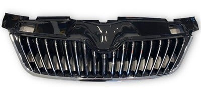 Skoda Fabia Ön Panjur Krom Çizgili Krom Çerçeve Üst Plastik Birlikte Parlak... PRO-A