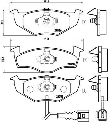 Skoda Fabia Ön Balata Fişli BREMBO