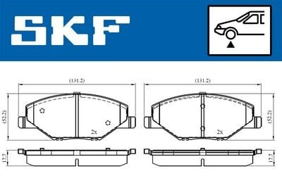 Skoda Fabia Ön Fren Balatası SKF