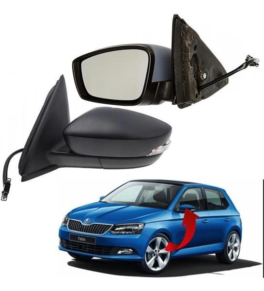 Skoda Fabia Komple Ayna Sol 6 Kablolu PRO-A