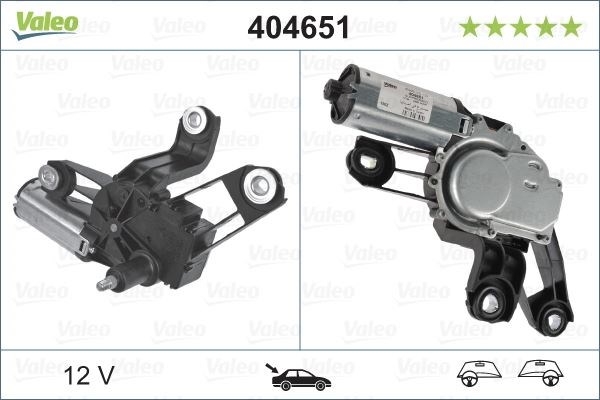 Skoda Fabia Arka Silecek Motoru VALEO