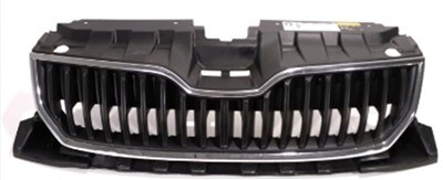 Skoda Fabia Ön Panjur Krom Çerçeve Saten Siyah PRO-A