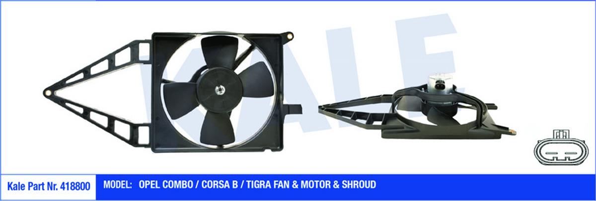 Fan Motoru Davlumbazlı Astra F-Corsa B-Vectra A 1.4-1.6 16V 200-60W-280Mm