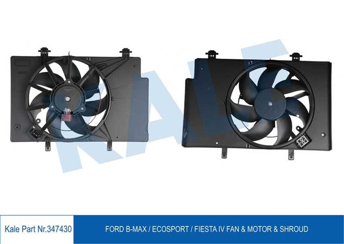 Fan Motoru Davlumbazlı Ford Bmax 1.5Tdcı-1.6Tdcı 12 Fiesta V 1.6Tdcı 07-09 Fıest