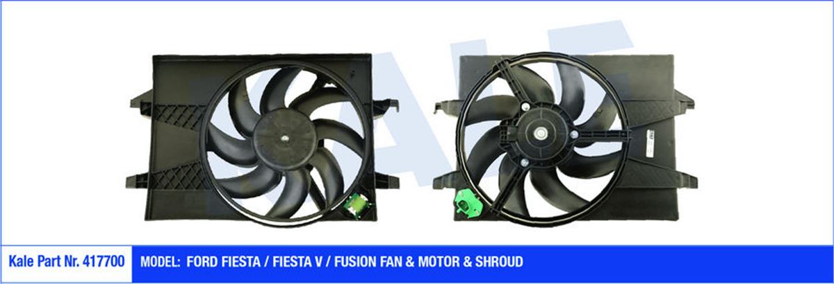 Fan Motoru Davlumbazlı Ford Fiesta-Fiesta V-Fusıon 200W-360Mm