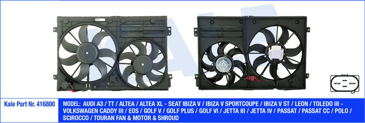 Fan Motoru Davlumbazlı Komple Caddy 3-Golf 5-6-Jetta 3-4-Passat-Scırocco-Touran
