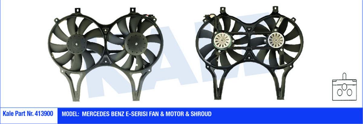Fan Motoru Davlumbazlı Mercedes Benz E-Serısı 350W-295Mm