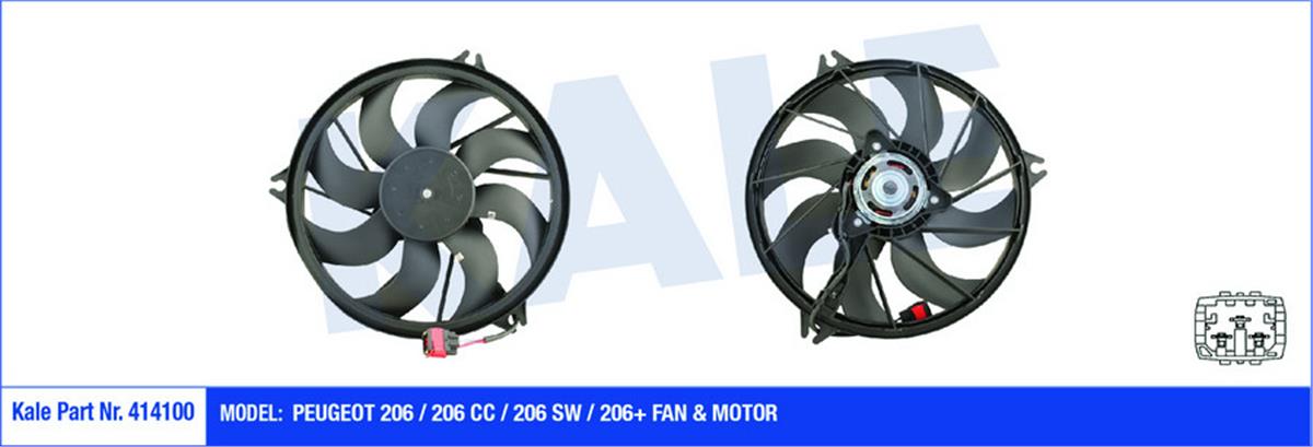 Fan Motoru Davlumbazlı P206 1.1-1.4-1.4-1.6-2.0 16V-1.6Hdı-2.0Hdı 98 250W-385Mm