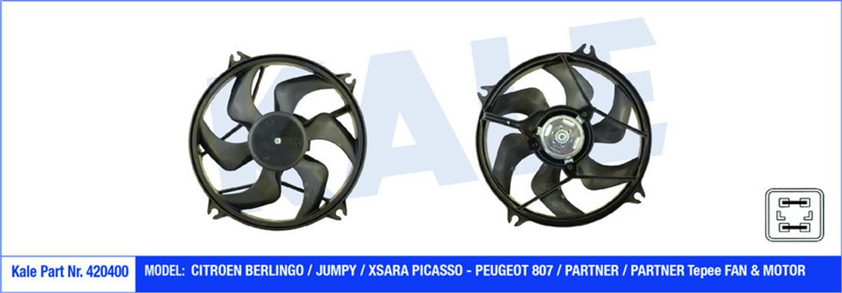 Fan Motoru Davlumbazlı Partner Iı-Berlingo Iıı-Xsara Piçasso 1.6Hdı (460W-385Mm)
