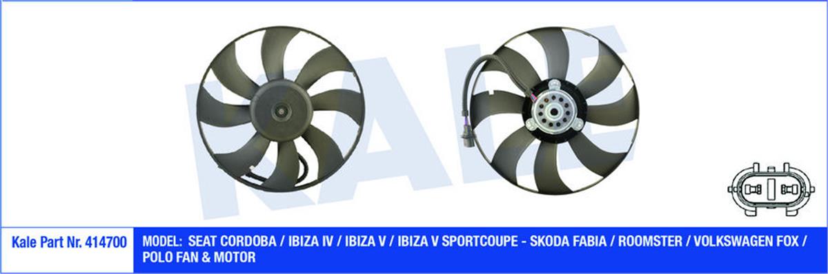Fan Motoru Davlumbazlı Polo 05-09 -Cordoba-Ibıza 02-09 -Fabıa 03-08 1.4Tdı 250-6