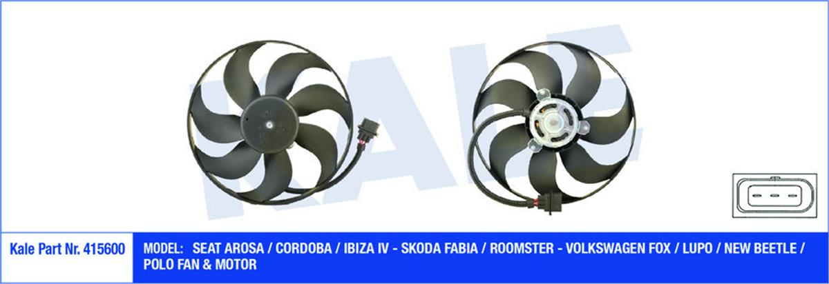 Fan Motoru Davlumbazlı Polo 1.4-1.6 95-99 Polo 1.4-1.9Tdı 01 Ibıza Iv-Fabıa 99-0