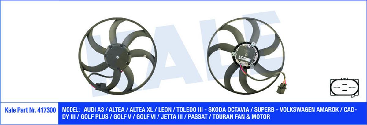 Fan Motoru Davlumbazlı Sol Audi A3-Altea-Skoda Octavıa-Superb-Vw Caddy 3- Golf