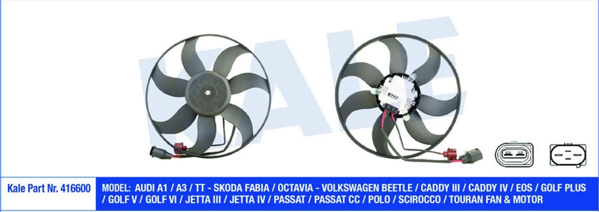 Fan Motoru Davlumbazlı Sol Caddyııı 1.4-1.4 16V-1.6 04 Golf 5 1.4 Tsı-1.6 Fsı 03