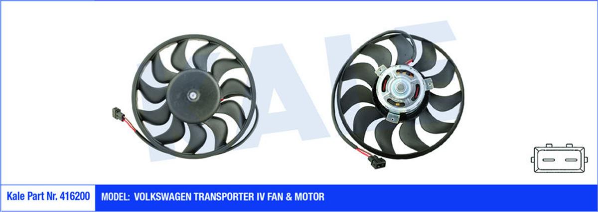 Fan Motoru Davlumbazlı Vw Transporter Iv 280W-282Mm