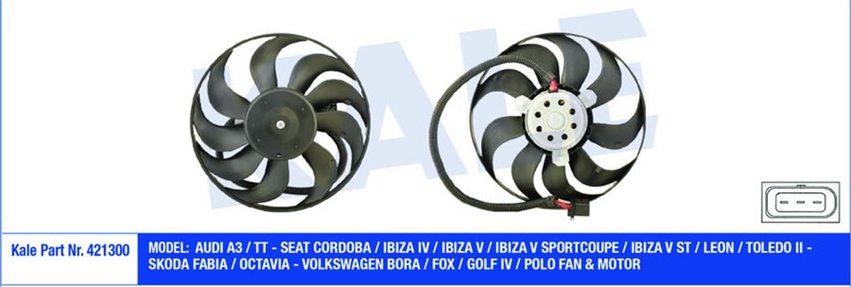 Fan Motoru Pervaneli Audi A3-Tt-Seat Cordoba-Ibıza Iv-V-Leon-Toledo Iı-Skoda Fab