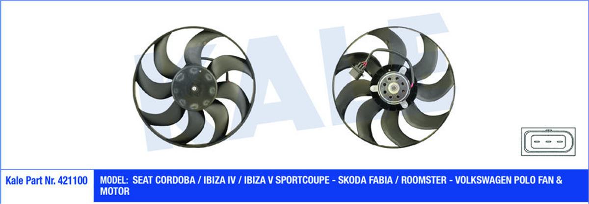 Fan Motoru Pervaneli Polo-Cordoba 02-09 Ibıza Iv-V-Fabıa 99-08 1.2-1.4 16V-1.6 1