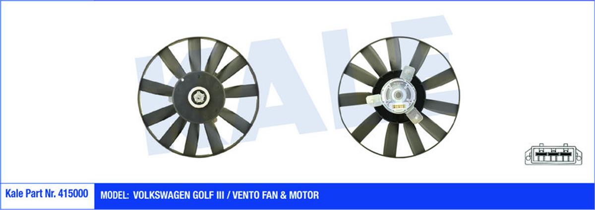 Fan Motoru Pervaneli Volkswagen Golf 3-Vento 250-80W-305Mm