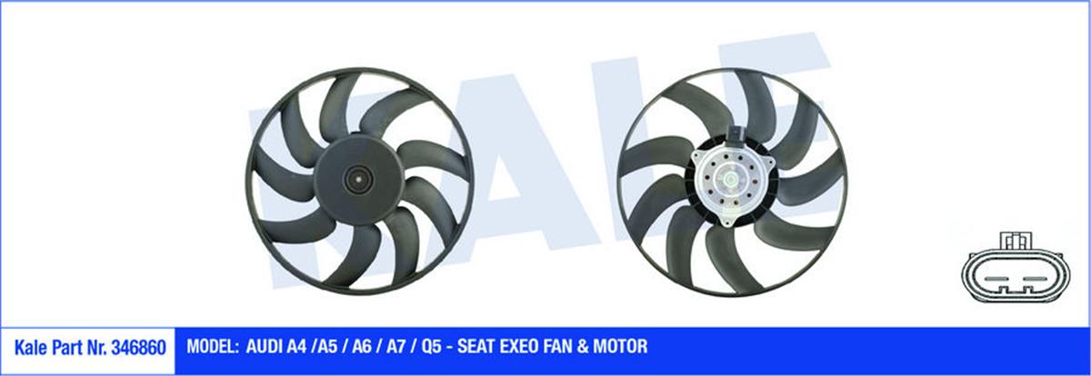 Fan Motoru Sol A4 08 A5 08 A6 11 Q5 09 Exeo 10 2.0Tdı-3.0Tdı