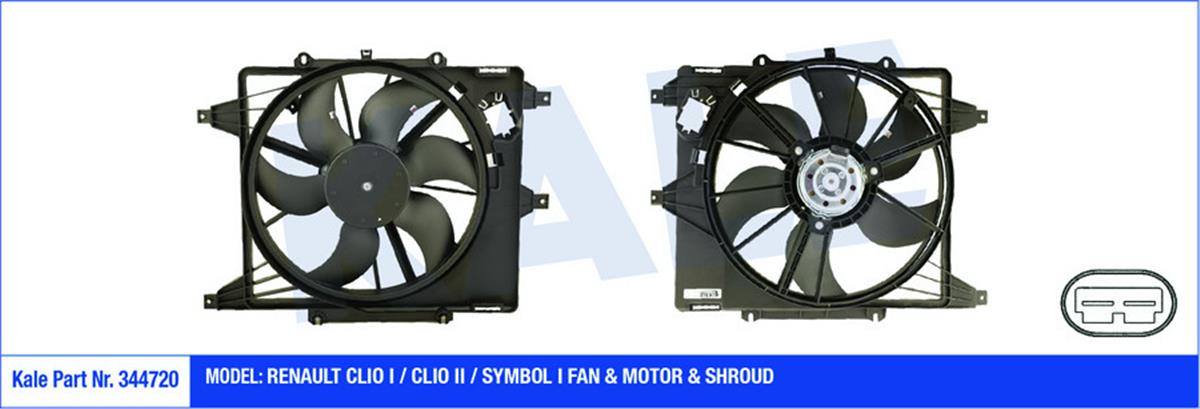Fan Motoru+Davlumbaz 1,5 Dcı K9k Clio Iı-Kango Iı-Symbol-Megan