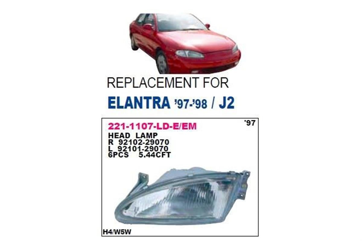 Far Sağ Elantra Benzin-Dızel 97-98