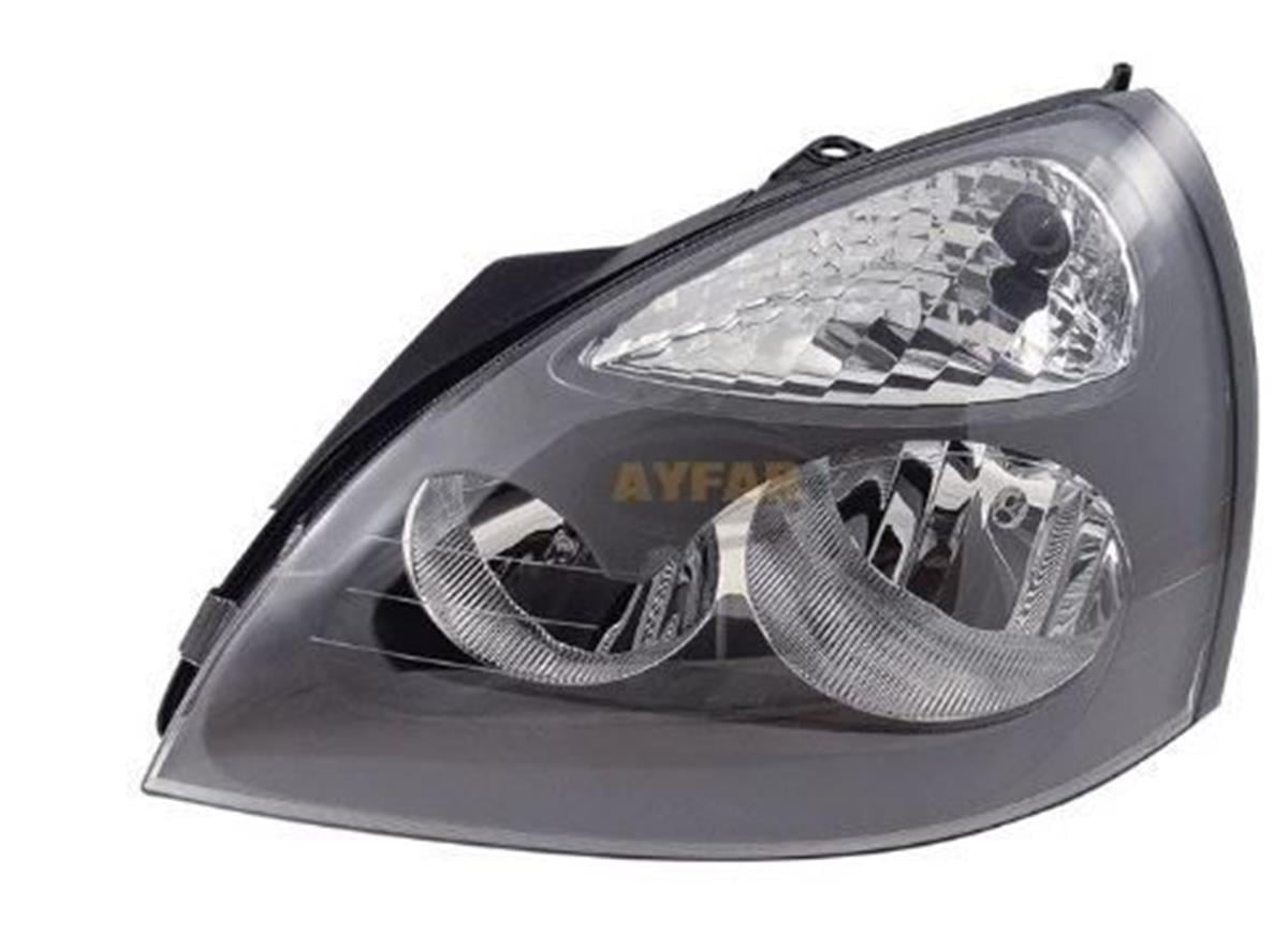 Far Sinyal Sağ Clio 2-Symbol Iı 05-09 Elektrikli Motorlu H7 H1 Gri Kapaklı