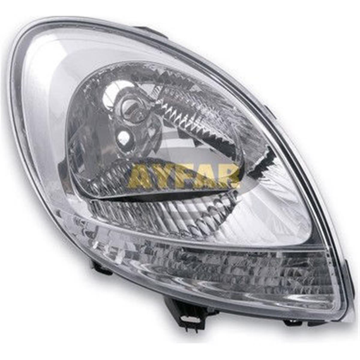 Far Sinyal Sağ Kango 03/03-12/07 Elektrikli H4 Beyaz Far Ayar Kumandasız