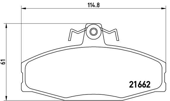 Skoda Favorit Felicia VW Caddy Ön Balata BREMBO